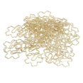 thumbnail image 1 of 50pcs Paper Clips Portable Small Gold Unique Cute Sakura Shape Bookmark Office File Classification Decoration, 1 of 5