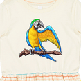 thumbnail image 4 of Inktastic Blue and Gold Macaw Parrot Girls Toddler Dress, 4 of 5