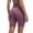 Purple, variant on Women Seamless Compression Biker Shorts Spandex Butt Lifting Tummy Control Short Running Cycling Short Pants