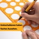 thumbnail image 4 of Plantilla Circular para Dibujar, Plantilla Circular con 36 Círculos, Plantillas de Medición Digital Naranja Transparente, para Pintar Geométrica Redonda Multifuncional para Escuela, Construcción, 4 of 7
