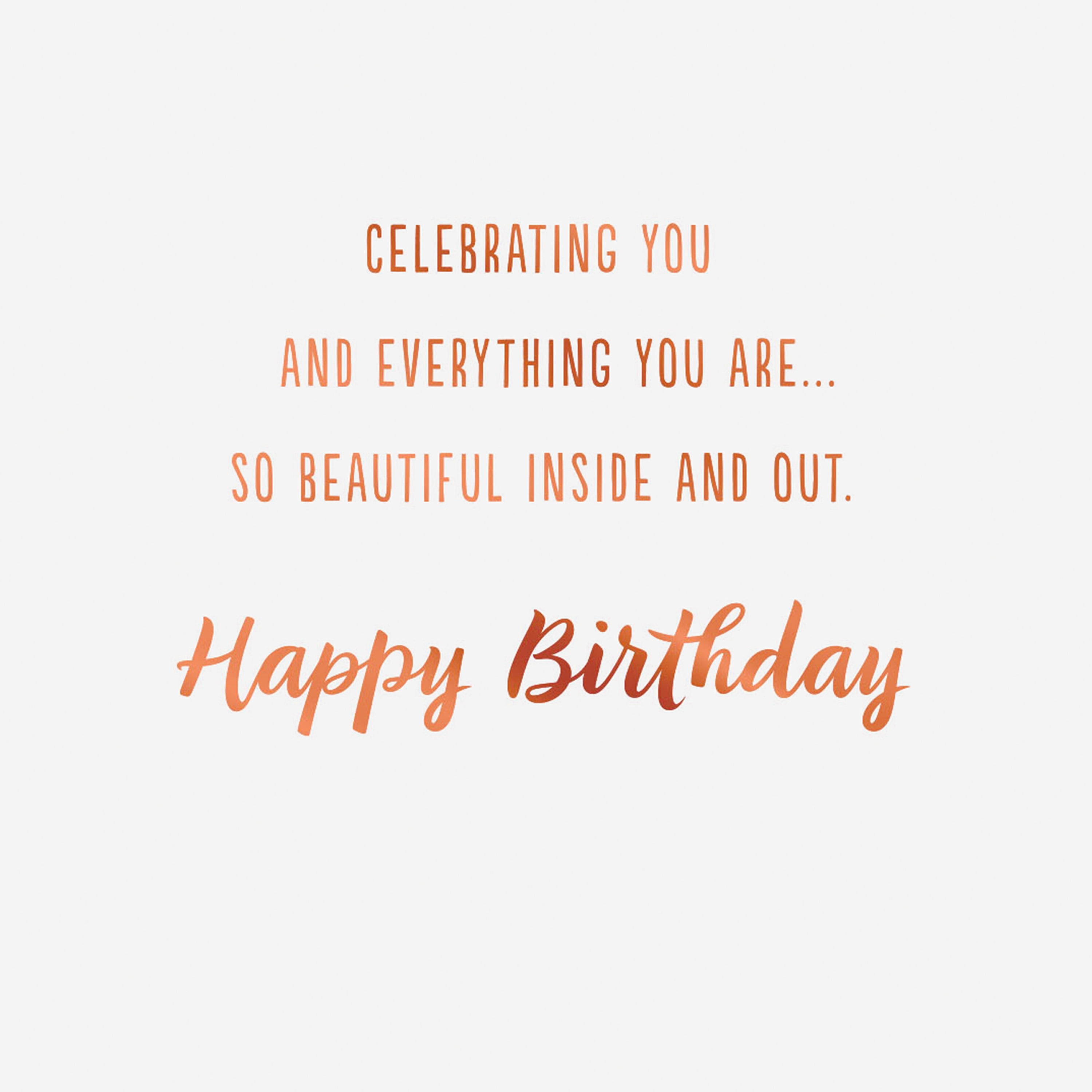 Hallmark Gift Card Greeting Birthday Card for Her (You Are Amazing Watercolor Flowers)