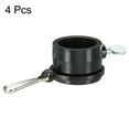 thumbnail image 3 of Bandera Poste Anillos Montaje Clips Giratorio Ajustable Sujetadores 29mm x 27mm Negro Paquete de 4, 3 of 5