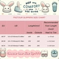 thumbnail image 3 of XIMIN Teen Girls Ankle&nbsp;Shoes Thick Plush Bunny Slippers for Women Warm Fuzzy and Comfy Shoes Winter Non Slip Comfortable Bedroom Slippers Warm House Shoes Indoor and Outdoor(Gray,US 5.5-6.5), 3 of 7