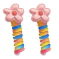 thumbnail image 1 of Fiudx Anillos para El Cabello con Lazo, Lindas Gomas para El Cabello, Suaves con Diseño Elástico, Ajustables para Un Peinado Fácil, Perfectos para Mañanas Ocupadas, Ideales para Niñas, Vienen En Dos, 1 of 4