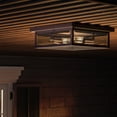 thumbnail image 2 of WVR1612WT Quoizel Lighting Westover 2-Light Outdoor Flush Mount - 4 Inches Tall and 12 Inches Square-Western Bronze Finish, 2 of 6