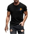 thumbnail image 2 of Mefallenssiah Hauts pour Hommes, Liquidation T-Shirt à Manches Courtes Imprimé Col Rond Mode Décontractée Manches Courtes, 2 of 5