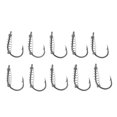 thumbnail image 1 of 10pcs Anzuelos de pesca de alta resistencia Anzuelo de púas con resorte para Talla de gancho 8 Sunnimix Ganchos de pesca de púas de primavera, 1 of 8