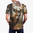 thumbnail image 6 of Salouo American Wildlife Deer Forest for Men's Short Sleeve Polo Shirts,Polo Shirts for Men Performance Short Sleeve Golf Shirt Athletic Casual Collared T-Shirt-3X-Large, 6 of 8