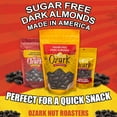 thumbnail image 4 of OZARK NUT ROASTERS, Sugar-Free Dark Almonds, Chocolate-Flavored Snack Nuts, World-Class Gourmet Candied Peanuts, Resealable Pack (14.0 oz), 4 of 5