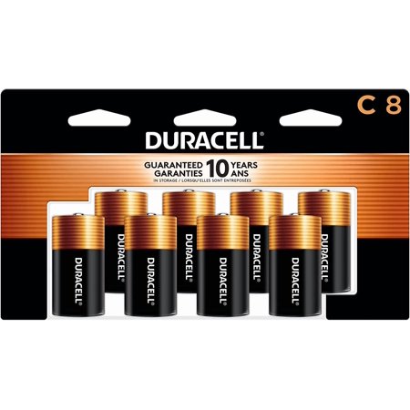 Librala Coppertop C Batteries, 8 Count (Pack of 1), C Battery with Long-lasting Power, All-Purpose Alkaline Battery for Household and Office Devices