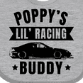 thumbnail image 4 of Inktastic Poppy's Lil' Racing Buddy with Car Silhouette Boys or Girls Baby Bib, 4 of 4