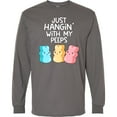 thumbnail image 3 of Inktastic Easter Hangin' with My Peeps Long Sleeve T-Shirt, 3 of 5