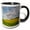 Black/White, variant on 3drose, Usa, Washington State, Palouse. Springtime Landscape. Canola Fields., 11oz Mug