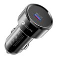 thumbnail image 1 of PD 30W Cargador Coche USB Tipo C Enchufe Cargador USB para IPhone IPad (Negro), 1 of 9