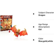 LEGO NINJAGO Crystalized Minifigure - Kai (Golden Dragon) with wings and Gold Fire Sword