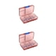 thumbnail image 4 of Organizador de pastillas Billuyoard almacenamiento 9 rejillas contenedor semanal para tabletas de cuidado de la salud Marrón 2Conjunto, 4 of 6