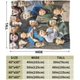 thumbnail image 3 of Blanket Jensen Ackles Soft and Comfortable Wool Fleece Throw Blankets for Sofa Office car Camping Yoga Travel Home Decoration Cozy Plush Beach Blanket Gift 80"x60", 3 of 7