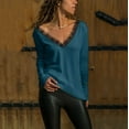thumbnail image 2 of Babysbule Womens Long Sleeve Tops Women Fashion Loose Long Sleeve Casual T-Shirt Blouse Tops, 2 of 7