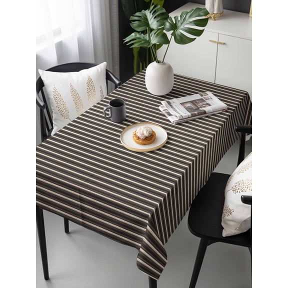 Vintage Brown, Tablecloth Rectangle Table Cloths 54x108, Waterproof Tablecloth Outdoor Table Cloth, Ombre Abstract Minimalist Geometric Washable Table Cover for Kitchen Dinning Party