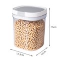 thumbnail image 3 of MesaSe Airtight Lock Food Container Drop-resistant Durable Sealed Jars for Flour Sugar Pasta Snacks - 1.8L, 3 of 3