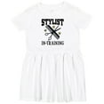 thumbnail image 3 of Inktastic Stylist in Training Girls Salon Girls Toddler Dress, 3 of 5