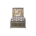thumbnail image 2 of ACME Skylar Lit de Rangement en Faux Cuir avec LED Brun Foncé Champagne, 2 of 4