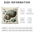 thumbnail image 5 of QZHH Nautical Pillows Covers Vintage Coastal Decor&nbsp;Conch Seashell Decorative Marine Life Throw Pillow Cover Ocean Sea Pillowcase Outdoor Decor Sofa (Ocean), 5 of 5
