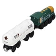 thumbnail image 3 of Battery Operated Action Locomotive Toy Vintage Magnetic Connection Powerful Engine Train Set for Children Yellowish Green, 3 of 4