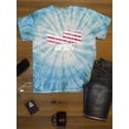 thumbnail image 3 of Fourth Of July American Flag Tie Dye Cyclone Men -Image by Shutterstock, Male x-Large, 3 of 4