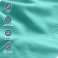 thumbnail image 4 of Bare Home Luxury Bed Sheet Set - Premium 1800 Collection - 6 Piece - King, Turquoise, 4 of 7