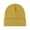 Yellow_One Size, variant on HUANLEDASH Winter Unisex Knitted Hat Stretchy Folded Brim Thickened Solid Color Ear Protection Warm Daily Wear Cap Outdoor Skiing Skating Headwear