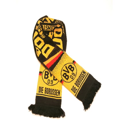 Borussia Dortmund Soccer Fan Scarf (Best Way To Display Soccer Scarves)