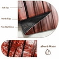 thumbnail image 6 of Round Area Rugs Collection 6 Ft, Red Forest Non-Slip Residential Carpet, Mysterious Tree Autumn Botanical Farmhouse Indoor Crawling Mats Runner Rugs for Living Room/Dining Room/Bedroom, 6 of 8