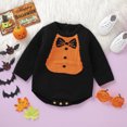 thumbnail image 2 of Suealasg Newborn Baby Girl Boy Halloween Sweater Romper Long Sleeve Knitted Sweater Bodysuit 3 6 9 12 18 Months Infant Halloween Clothes, 2 of 9