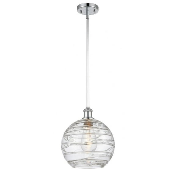Innovations 516-1S-PC-G1213-10-LED Large Deco Swirl 1 Light Pendant part of the Ballston Collection, Polished Chrome