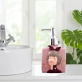 thumbnail image 2 of Travel Manual Soap Dispenser Lotion Refillable Shampoo Skincare Liquid Container Salon Body Wash Detergent Pump Bottle - Pink 330ml, 2 of 8