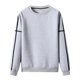 thumbnail image 1 of Top de suéter de cuello redondo de jersey básico sólido casual para hombres con diseño de correas Pompotops  oipoqjl17854, 1 of 4