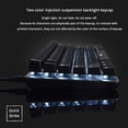 thumbnail image 4 of Teclado mecánico para juegos AK33, Mini portátil con diseño de 82 teclas Interruptores negros / azules Teclado de computadora con cable USB para - Interruptores azules luz blanca y azul Soledad Teclado mecánico portátil, 4 of 9