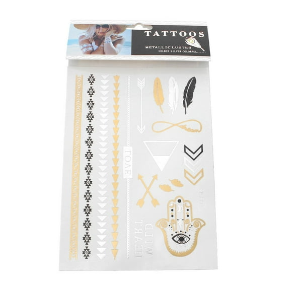 Sexy Sparkles Metallic Waterproof Temporary Tattoo Sticker Body Art Metallic Colors Jewelry...