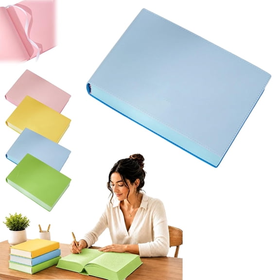 A5 Hardcover Journal 720 Pages PU Leather Notebook for School Notes and Memory Book