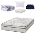 thumbnail image 1 of Colchón King Size + Edredón Verona + Almohada One + Sábanas Softy + Protector de Colchón Restonic Velvet, 1 of 7