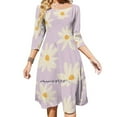 thumbnail image 1 of Lazy Daisy Pattern Sweetheart Knot Flared Dress Fashion Design Large Size Loose Dress Flowers Floral Floral Pattern Floral, 1 of 5