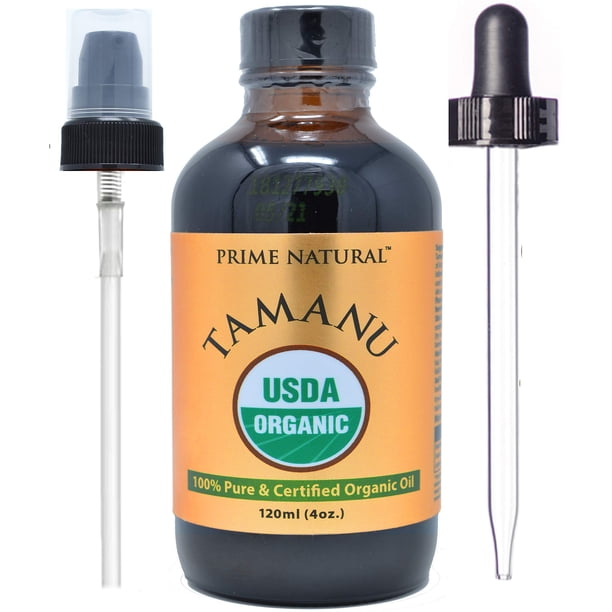 Aceite de tamanu orgánico Prime Natural 120 ml (4 oz) prensado en frío
