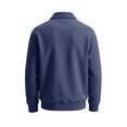 thumbnail image 6 of Delconic Mens Classic Polo Sweatshirt Long Sleeve Collared Pullover Casual Knit Top Regular Fit Button Placket Everyday Shirt Navy 3XL, 6 of 8