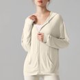 thumbnail image 1 of Soki Veste de Protection Solaire UPF 50+ pour Femmes, Chandail à Capuchon Léger à Manches Longues pour Randonnée en Plein Air, 1 of 7