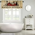 thumbnail image 4 of Rustic Kitchen Curtain Valance, Farmhouse Animal Cow Pig Chicken Window Valance, Western Country Style Window Treatment Valance for Living Room,54x18in, 4 of 5