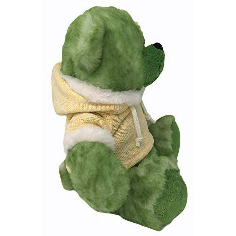 Plushies 10 Plush Teddy Bear with Knit Hoodie (Green)
