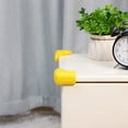 thumbnail image 1 of 4pcs Desk Table Edge Foam Corner Cushion Guards Strip Soft Bumper Protector with Stick Tape Yellow, 1 of 7