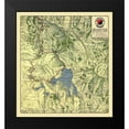 thumbnail image 2 of Northern Pacific 15x16 Black Modern Framed Museum Art Print Titled - Yellowstone National Park - Northern Pacific 1910, 2 of 5