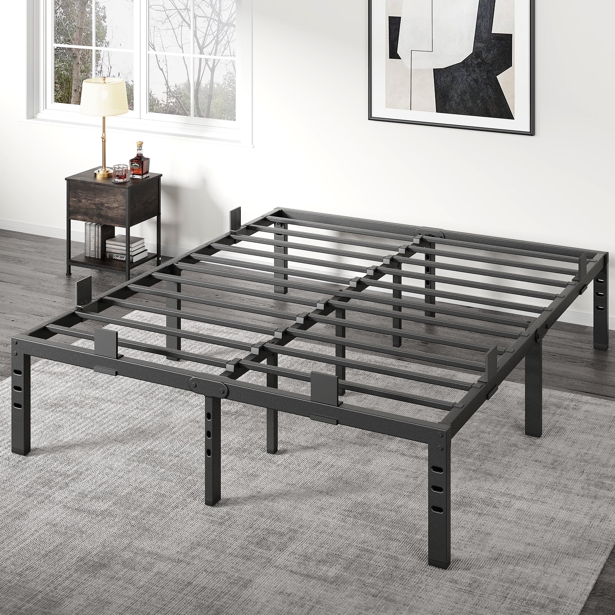 ●BIG DANK KING Free Shipping! Zinus 7 Inch Heavy Duty Steel Bed Frame Full